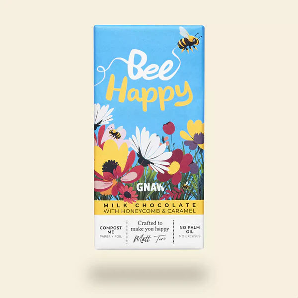 'Bee Happy' Honeycomb & Caramel Gift Bar