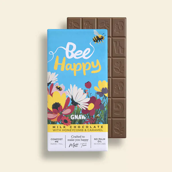 'Bee Happy' Honeycomb & Caramel Gift Bar