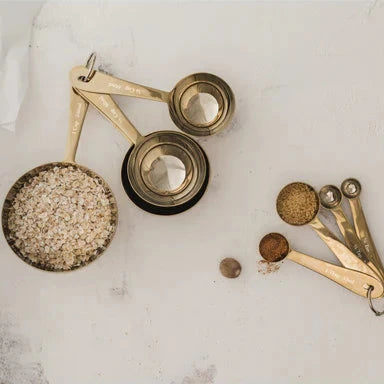 Gold 4 pc Measuring Spoon Set