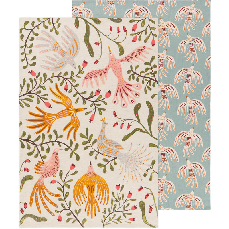 Plume Tea Towels, Set of 2