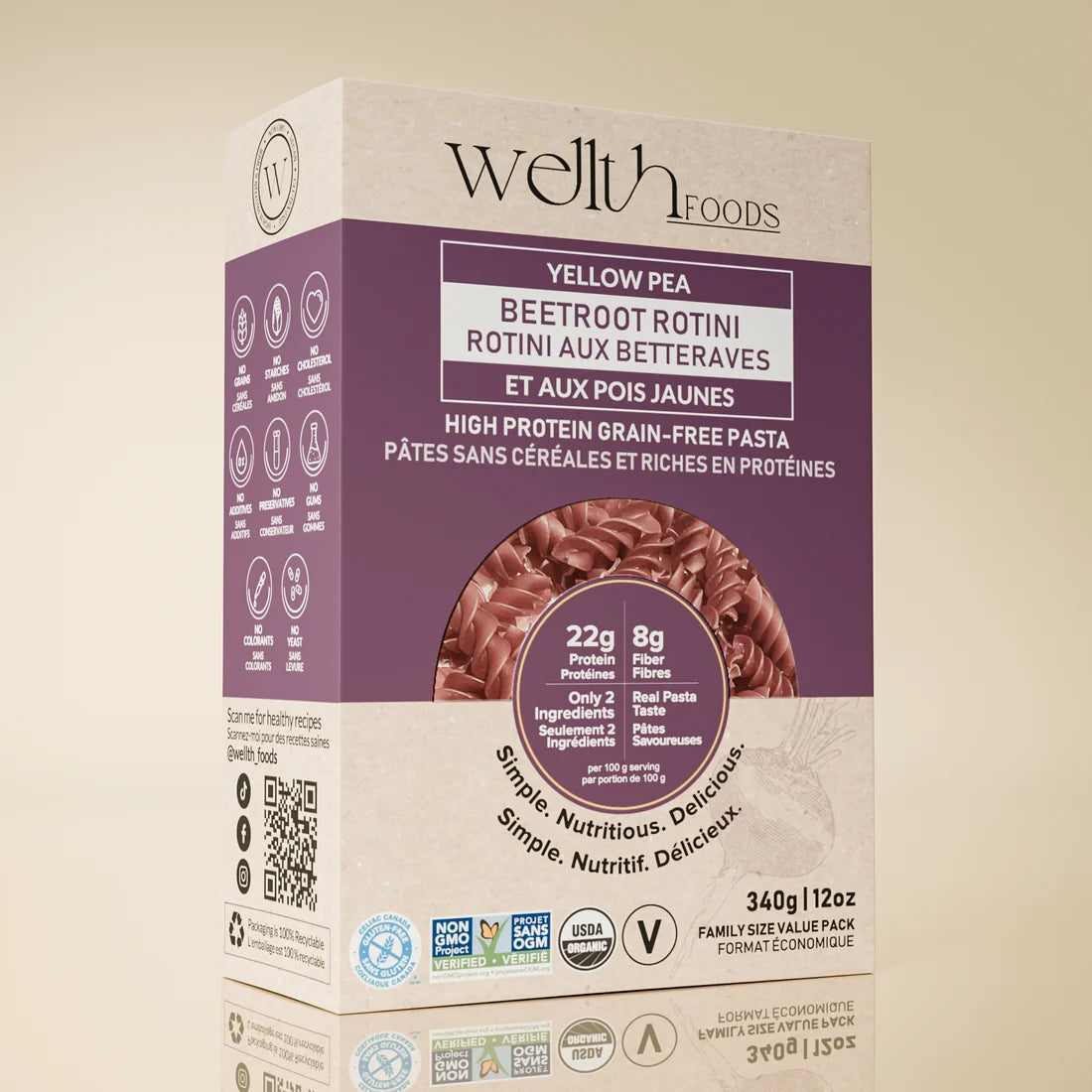 Wellth Gluten-Free Rotini, 340g