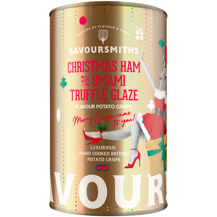 Christmas Ham with Truffle Potato Crisps
