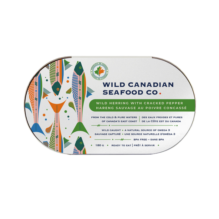 Wild Herring w Cracked Pepper, 180g