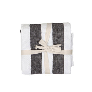 Basketweave Stripe Kitchen Towel, Set of 2 no