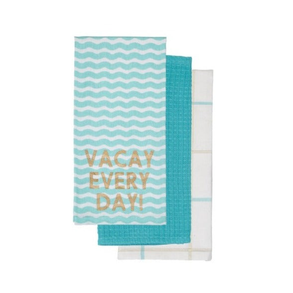 Vacay Everyday Kitchen Towel Set Of 3