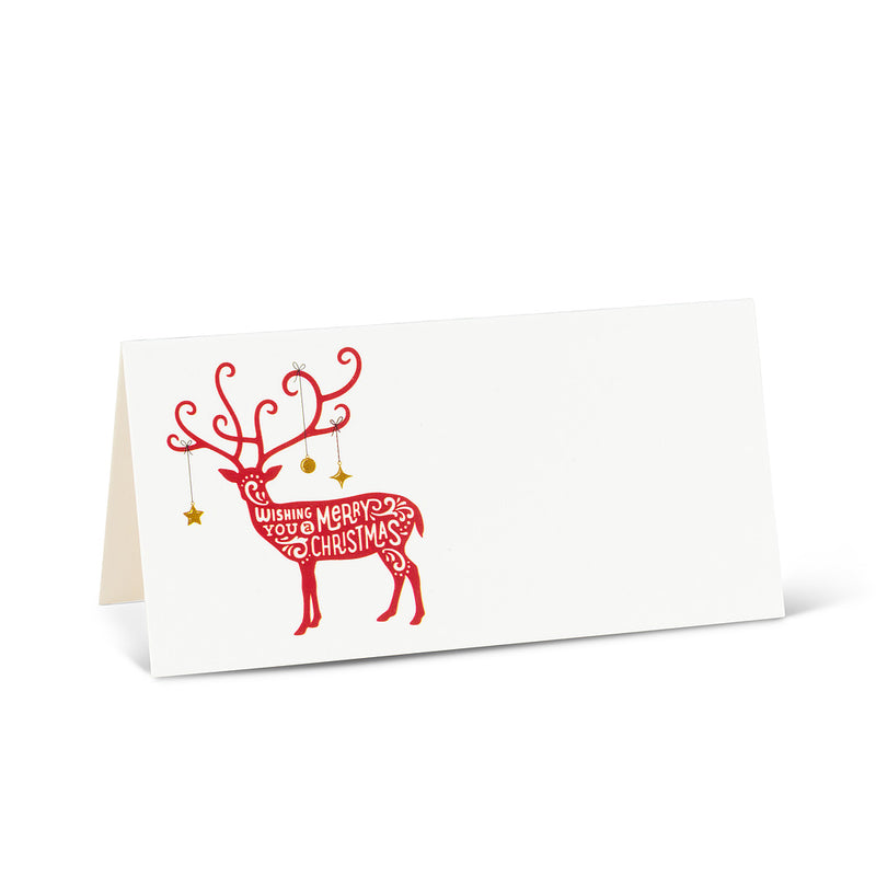 Reindeer Folded Pacecards, 12 pk