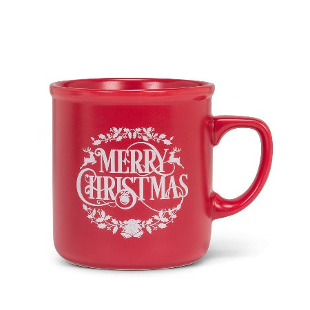 Christmas Red Matte Mug, 12oz