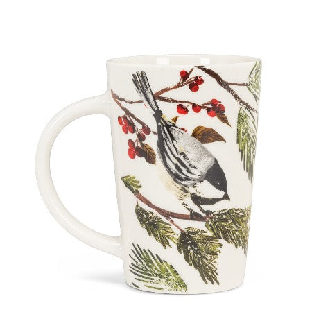 Chickadee on Branch Mug, 14oz