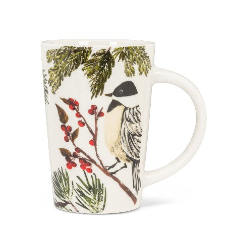 Chickadee on Branch Mug, 14oz