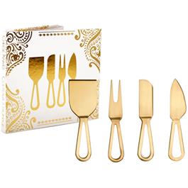 Gold Finished Cheese Knives