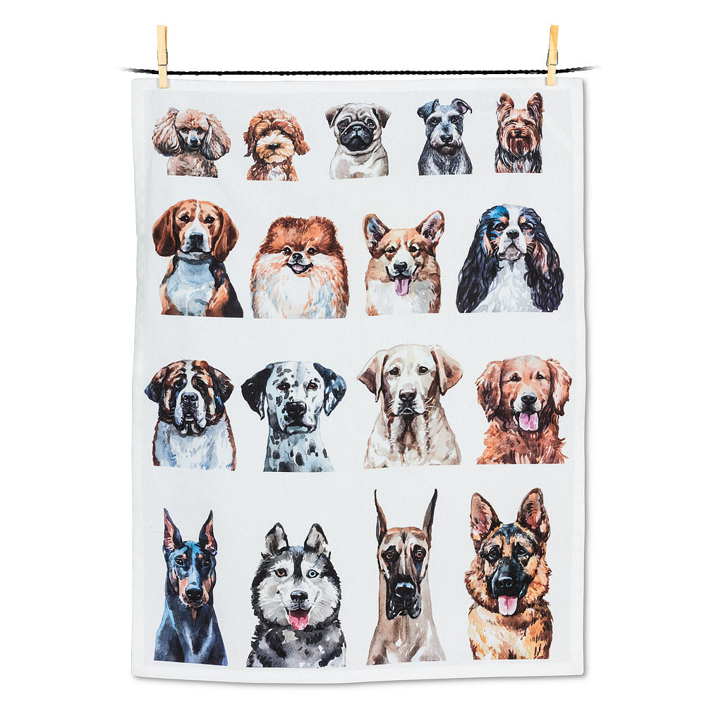 Dog Portraits Tea Towel