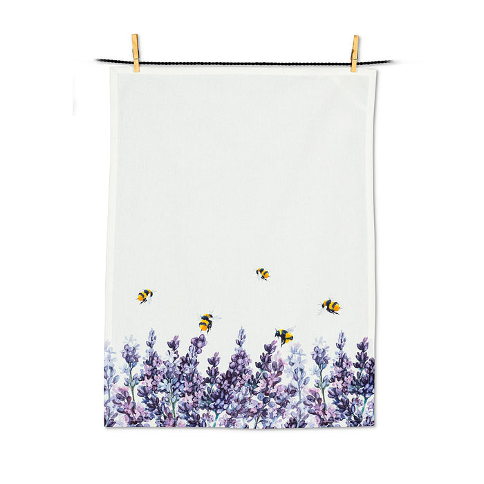 Lavender and Bees Tea Towel