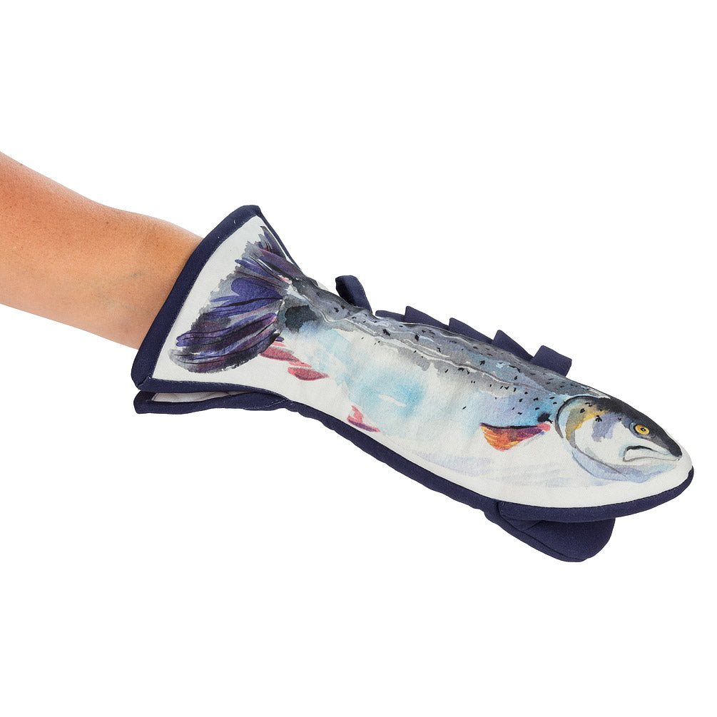Trout Shaped Oven Mitt