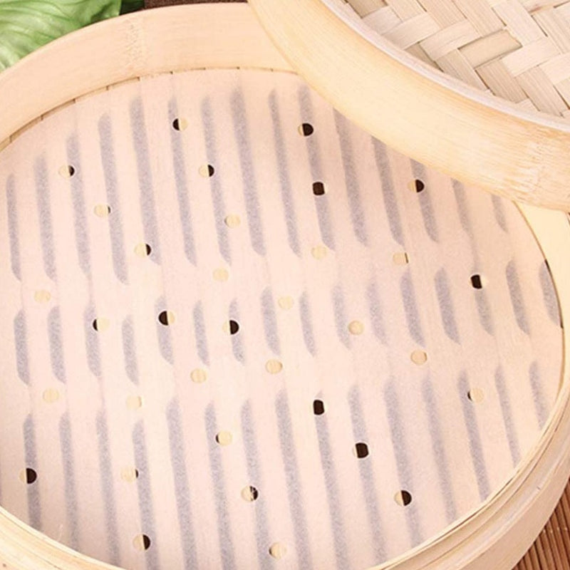 Bamboo Steamer Parchment Liners, 25 pk.