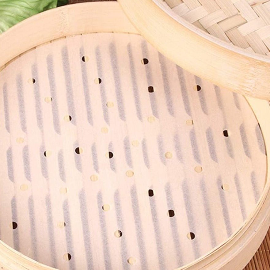 Bamboo Steamer Parchment Liners, 25 pk.