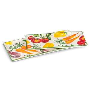 Heirloom Vegetable Rect. Platter, Med.