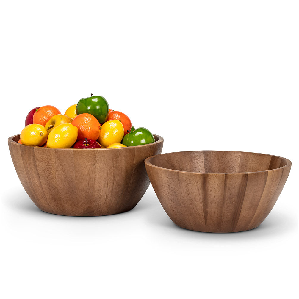 Natural Large Deep Salad Bowl, 14"