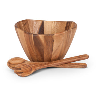 Natural Edge Salad Bowl, 10"D