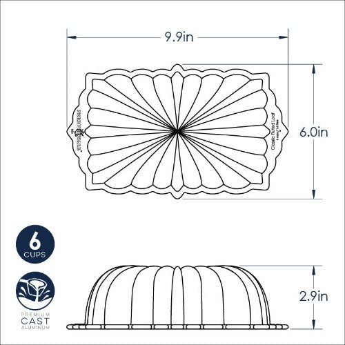Nordic Classic Fluted Loaf Pan