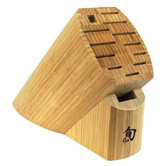 Shun 13–Slot Oval Bamboo Block