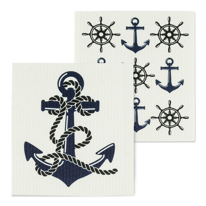 Swedish Cloths - Anchor, Set of 2