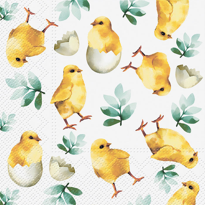 Napkins, Chickens in Eggs, 20 pk.