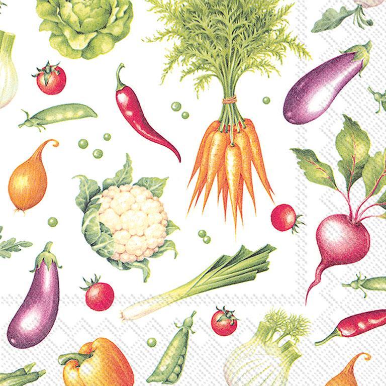 Napkins, Heirloom Veggies 20Pk.