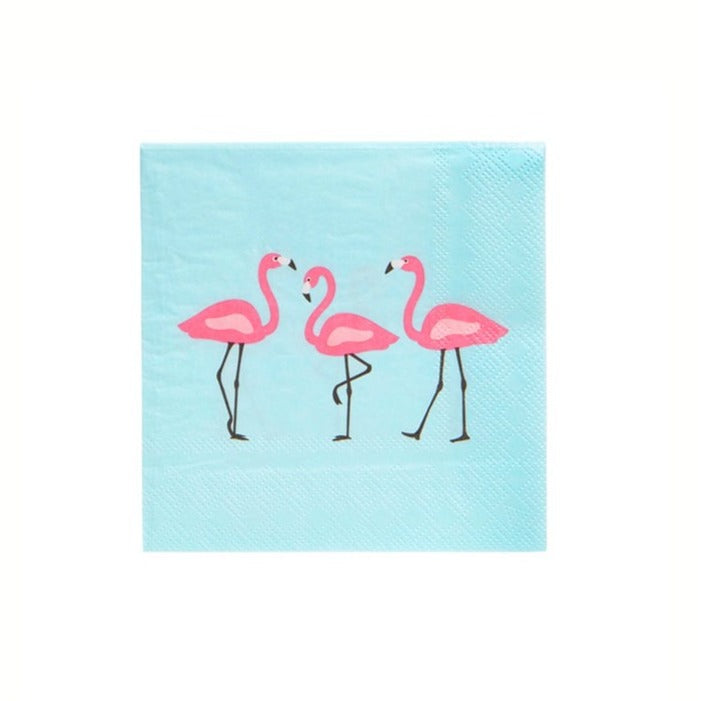 Flamingo Cocktail Napkin,  20pk