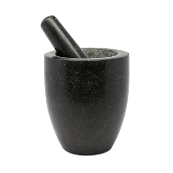 Polished Granite Mortar and Pestle