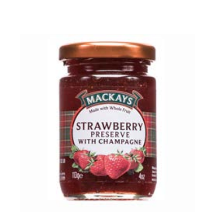 MacKay's Strawberry Preserve with Champagne, 113g