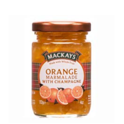 MacKays Orange Marmalade with Champagne, 113g