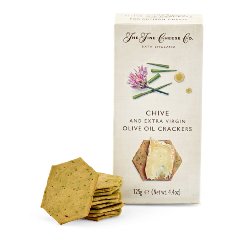 Chive & Extra Virgin Olive Oil Crackers