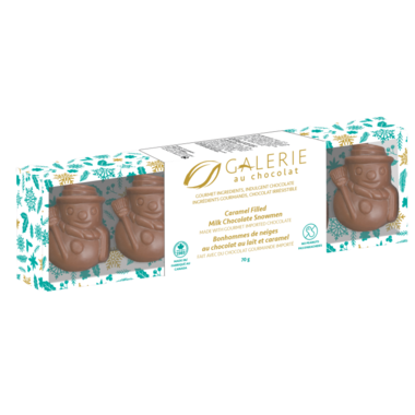 Milk Chocolate Caramel Snowmen, 70g