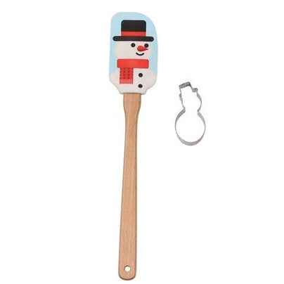 Snowman Spatula & Cookie Cutter, 2 pcs.